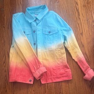 Sun + Stone Multicolor Gradient Jean Jacket